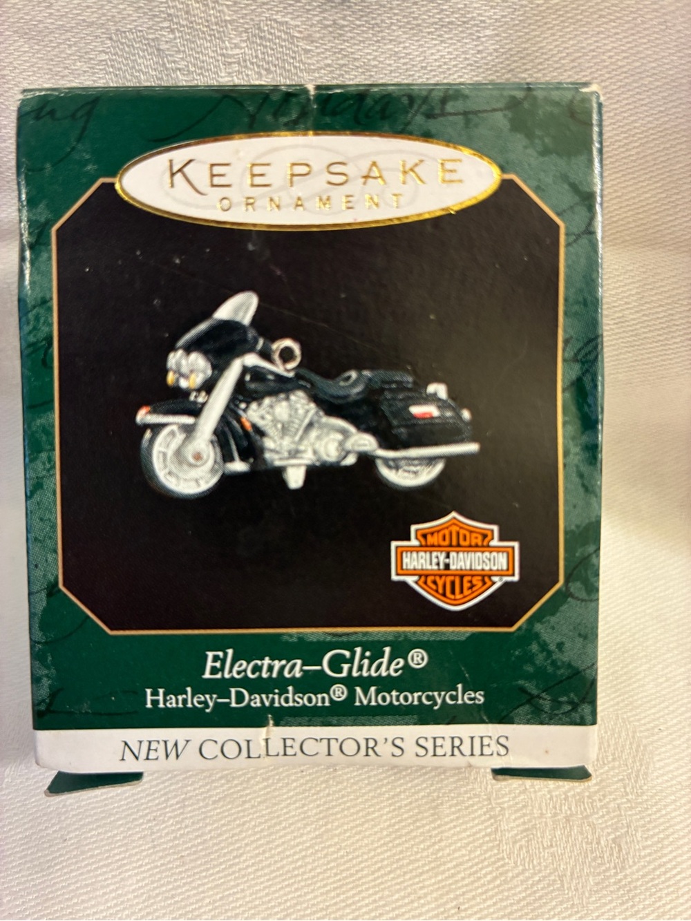 Hallmark Keepsake Harley-Davidson Black & Silver Electra-Glide Mini Ornament